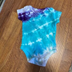 3-6mo hand dyed onesie